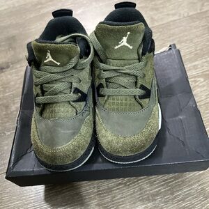 Air Jordan Kids Olive Green Sneakers